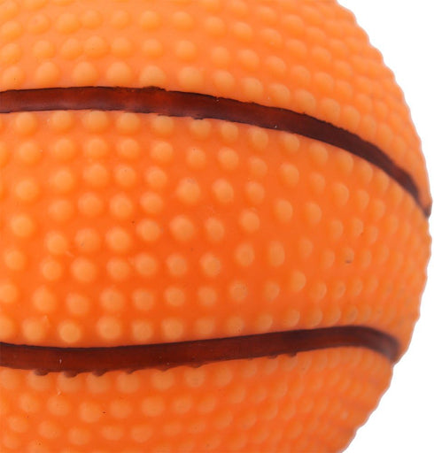 Zerodis Adorable Squeaky Basketball Toy for Puppies - Rubber Dog Plaything