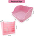 Set Rabbit Litter Box Bunny Potty Box Guinea Pig Hay Rack Feeder Rabbits Corner Litter Pan Potty Trainer Pet Toilet