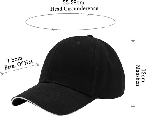 YOLAI Summer Casual Mens and Womens Fashion Sunscreen Baseball Caps Solid Color Hats
