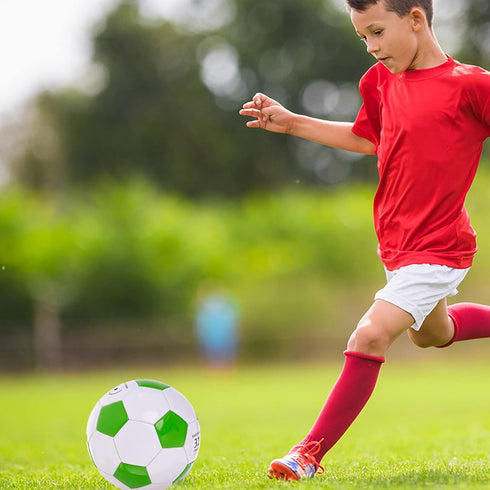 Soccer Ball Size 2, Small Pump with Needle, Indoor and Outdoor Training Practice, Gift for Toddlers, Kids, Boys, Girls