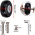 OwnMy 50mm x 18mm Set of 4 Luggage Suitcase Replacement Wheels, Rubber Swivel Caster