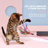 Cat Toy Wand 2PCS Interactive Feather Toy with Sound Paper Tassels, Pink+Blue