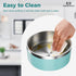 Stainless Steel Dog Bowl, 64oz Mint Green Food and Water Bowl with Non-Slip Quiet Bottom, Easy to Clean, Dishwasher Safe