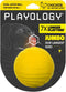 Playology Dual Layer Ball for Dogs - All Natural Chicken Scented Yellow Toy - Jumbo Sized for Large Dogs (50 lbs +)