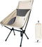 IEJ Ultralight High-Back Camping Chair - Portable Folding Backpacking Chair White Carry