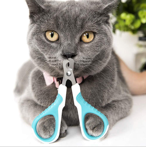 Upgraded 2 Pcs Pet Nail Clippers and Trimmer, Professional Nail Clippers for Cats, Small Dogs, and Any Small Pets