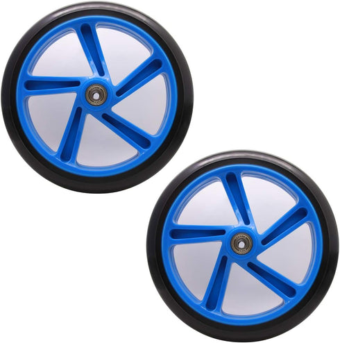 Z-FIRST 2PCS 200mm 9 Adult Scooter Wheels with ABEC Bearings for Razor and Adult Kick Scooters