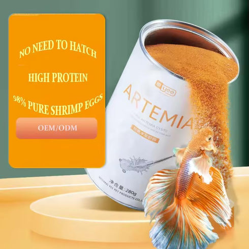 MorexLab 100% (12 OZ (340 Decapsulated Brine Shrimp Eggs (Non-Hatching) - High Protein Natural Food for Fish, Fry