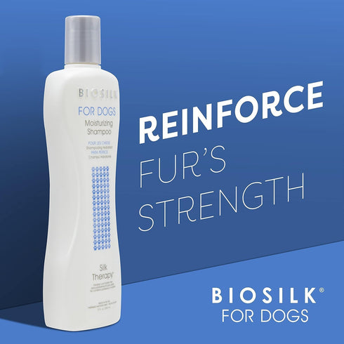 12 Oz 2 Pack BioSilk Silk Therapy Moisturizing Shampoo for Dogs - Best Dog Shampoo for Pets with Dry, Itchy