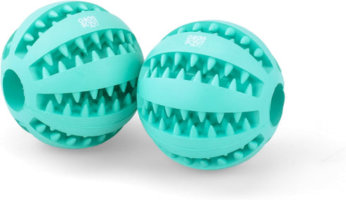 Good Scout Dental Balls for Dogs, Indoor and Outdoor 2-Pack Dog Ball Set, 6 cm/2.36 Inch
