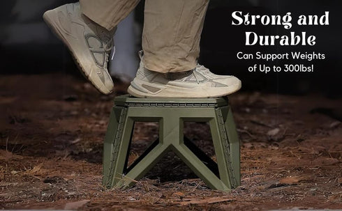 SINT Pack 1 Folding Stool Nonslip Platform Chair | Small Portable Stool for Camping | Collapsible Fold Up Stepping