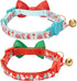 Blueberry Pet Adjustable Breakaway Cat Collar with Bow Tie & Bell, The Power of Lavish Holiday Perfect Snowman, Pack of