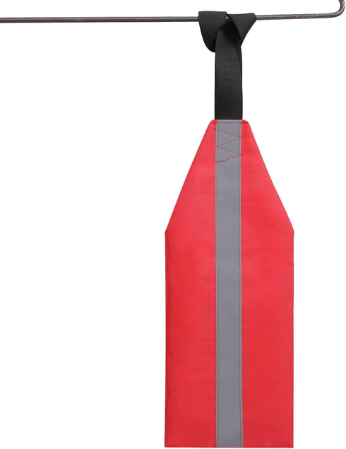 Lixada Safety Warning Flag - Kayak Canoes SUP Towing Travel Flag with Webbing Accessories