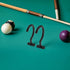 4pcs Beaupretty Metal Pool Cue Holder Rack and Snooker Table Hooks, Wall-mountable Black Steel Pool Table Side Cue