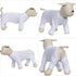 Lovelonglong Four Feet Dog Lightweight Pajamas, Pure Cotton Dog Jumpsuits T-Shirt for Large Medium Small Dogs (White S)