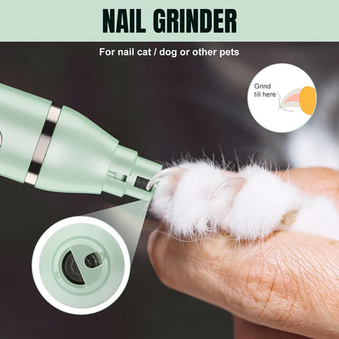 4 1 Trimmer Set Trimmer Lanumi in Dog Pet Clipper Rechargeable Paw Low Noise Nail Grinder Dog Cat Shaver for Grooming