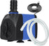 AQUANEAT Fountain Pump | 480 GPH Submersible Water Pump with 5 ft Tubing for Aquarium, Water Table & Hydroponics