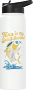 Tuna Fish Tuna Lovers Tuna Is My Spirit Animal Stainless Steel Insulated Water Bottle