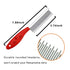 Pet Comb for Dogs & Cats, Small Grooming Comb 3 Combs, Stainless Steel Teeth Shedding Comb for Matted Fur