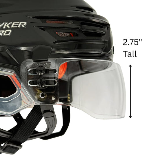 TronX S40 Vented-Cut Hockey Helmet Clear Visor, Anti-Scratch/Anti-Fog, CE Certified