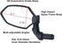 Hafny New Bar End Bike Mirror, HD Glass Lens, Adjustable & Rotatable Safe Rearview Bicycle Mirror (Silver Glass, 1 pc)
