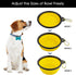 3 Collapsible Silicone Dog Bowls, Foldable Expandable Cup Dish for Small Pet Cat Food Water Feeding, Portable Travel