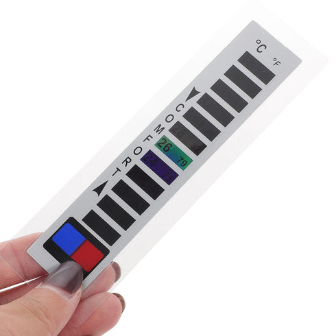 10pcs Liquid Crystal Suite Thermometer Strips for Fish Tank Temperature Gauge and Brewing Supplies