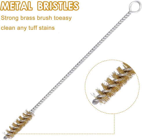 17pcs Nozzles (22) Multi-Purpose Spray Gun Cleaning Kit,Nylon Brushes Paint Gun Cleaning Kit Mini Brushes & Needles