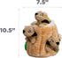 2in1 3 Outward Hound Hide-A-Squirrel Dog Toy Interactive Plush Puzzle with Squeaky Removable Squirrels, Large