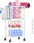 Weight Rack with Hooks for Home Gym, Yoga Mat Storage Organizer, Weight Storage Racks, Wheels for Dumbbell & Resistance