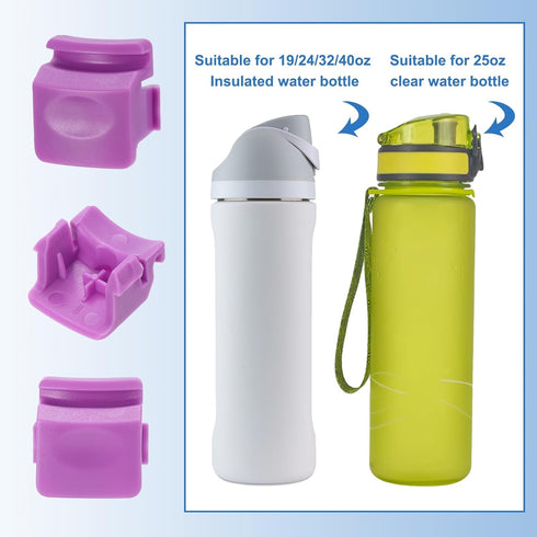 uxcell Replacement Button for 24oz 32oz Bottle, Non-BPA Water Bottle Lid Top Cap Parts, Purple