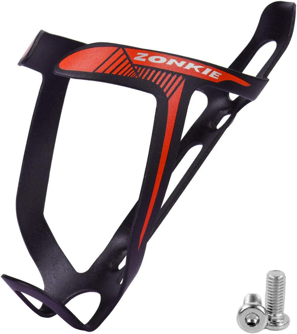 ZONKIE Red Water Bottle Cage for Road, Mountain Bicycle