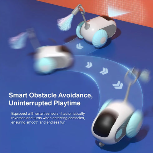 Remote Control Car Chase Smart Cat Toy (Blue)