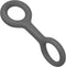 Ubbi Tuggle Dog Toy, Durable Rubber with Ergonomic Grip for Medium to Large Breeds, Charcoal