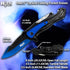Rtek 5" Tactical Bottle Opener - Glass Break Easy Open Stainless Steel Pocket Folding Knife (Blue)
