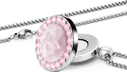 Golf Ball Marker with Ceramic Crystal Ball Marker Necklace (20mm Small Size)