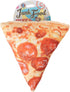 Bow-Wow Pet Products Junk Food Plush Dog Toy, Pepperoni Pizza Slice, Medium with Crinkle Sound