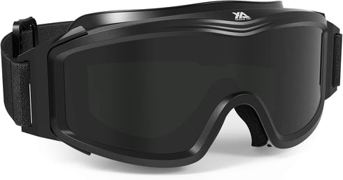 xaegistac Tactical Airsoft Goggles - Anti-Fog Military Ballistic Safety Glasses
