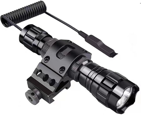 TOCNGAEK 1" Offset Tactical Picatinny Rail Mount for Flashlights for Outdoors
