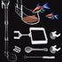 Shrimp Feeding Tube and Dish Set, Clear Fish Feeder Tube with Feeding Ring and Cleaning Brush for Fish Tank