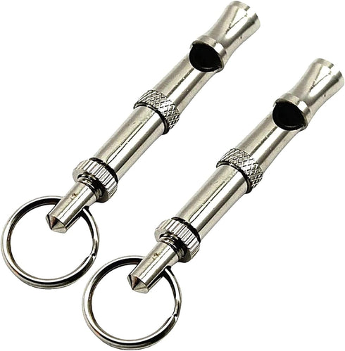 High Pitch Dog Whistle for Training, 2 Pcs Copper Core Dog Whistles to Stop Barking and Control Pet Behavior