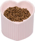 Heart Shaper Ceramic Elevated Cat Bowls, Anti Vomit Raised Cat Bowls, Microwave Safe Pet Accessories for Small Cats
