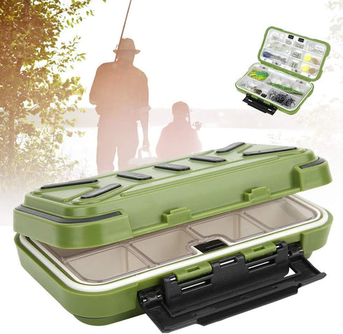 Portable Fishing Tackle Box, Waterproof Damping System Fishing Tackle Container for Outdoor Accessories