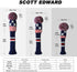 Scott Edward Golf Headcovers for Woods Set of 3, Fits Driver(460cc), Fairway Wood and Hybrid(UT)