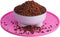Silicone Pet Food Mat - Raised Edge Rubber Mat for Dog Bowls, Prevents Stains on Floors, Suitable for Small Pets, 10.6''