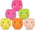 Squeaky Dog Toy, Latex Toys for Puppy and Small Dogs, Piggy Face Squeaky Balls Rubber Soft Chewing Durable Fetch Play
