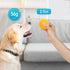 PrimePets 3pcs Natural Rubber Squeaky Tennis Balls for Medium, Large Dogs, Interactive Floating Toy