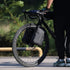 Rhinowalk Waterproof Bike Front Pannier Bag Fork Bag for E-Scooter Mountain Bike Accessories - Black, 4L