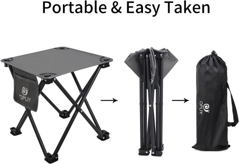 Opliy 2 Pack,13.5 Inch Camping Stool Portable Folding Stool for Outdoor Gardening and Beach Hiking Fishing,Foot Stool