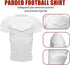 Padded Football Shirt with Chest Rib Protector and 6-Pads for Protective Gear